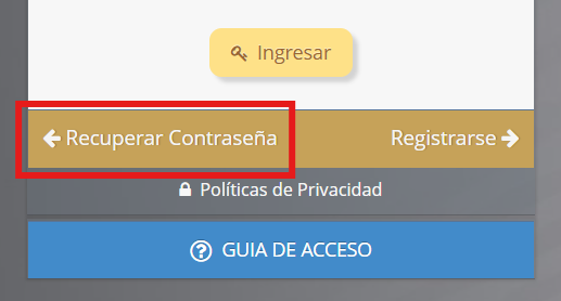 Botón recuperar contraseña