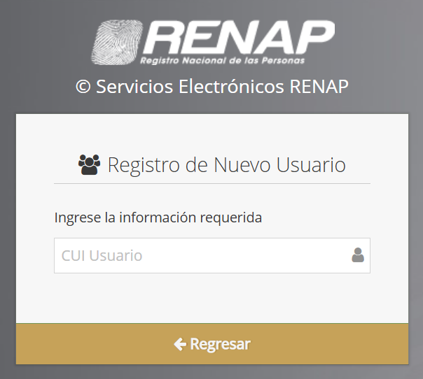Formulario registrar