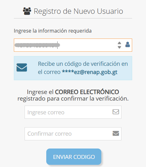Correo registrado