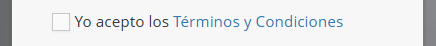 Términos y condiciones